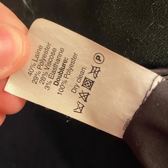 Madewell J Crew Factory Black Linen Blend “City” Skirt Paperbag Waist Officewear - Picture 7 of 9